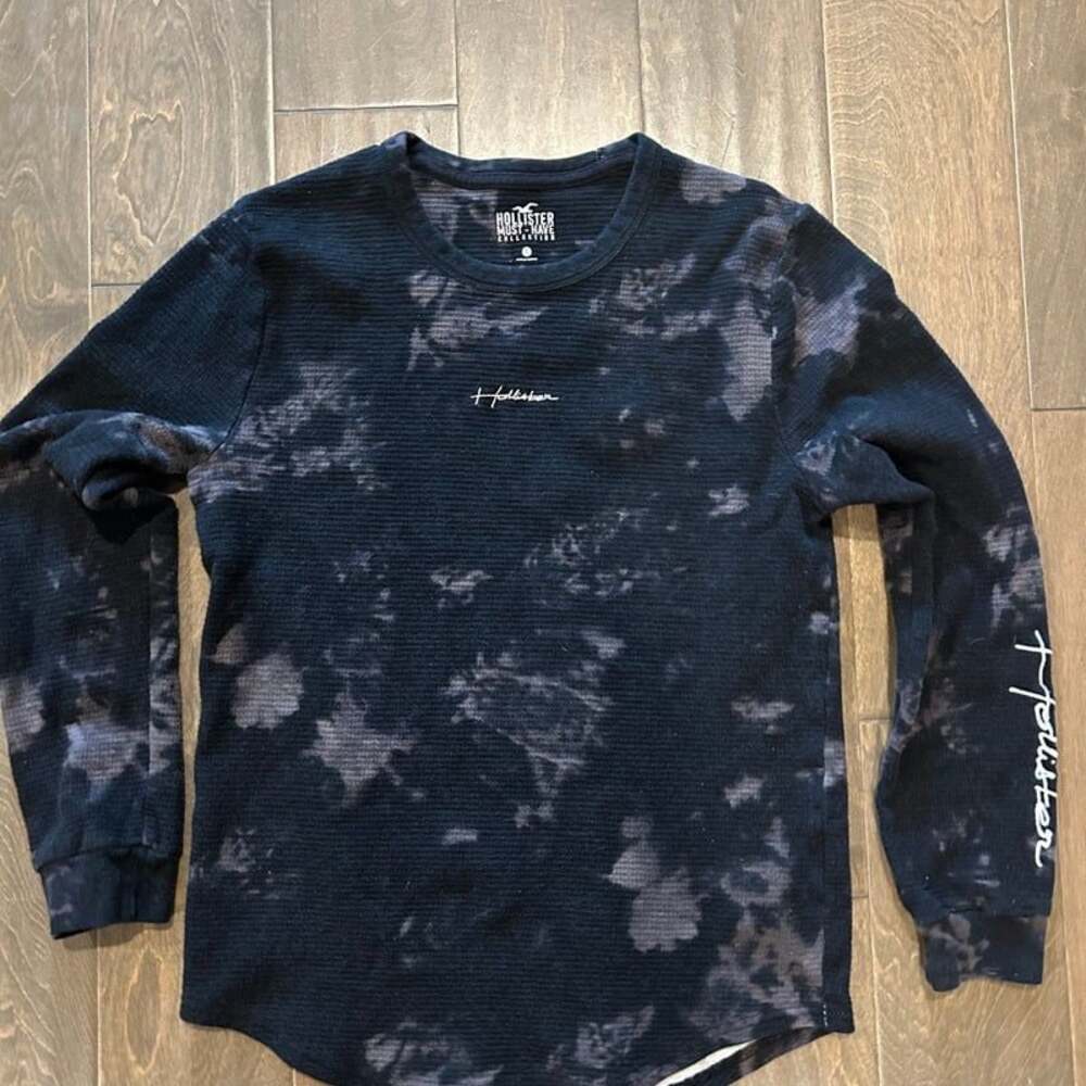 Hollister Men's Small Tie-Dye Long Sleeve Thermal- Size Small